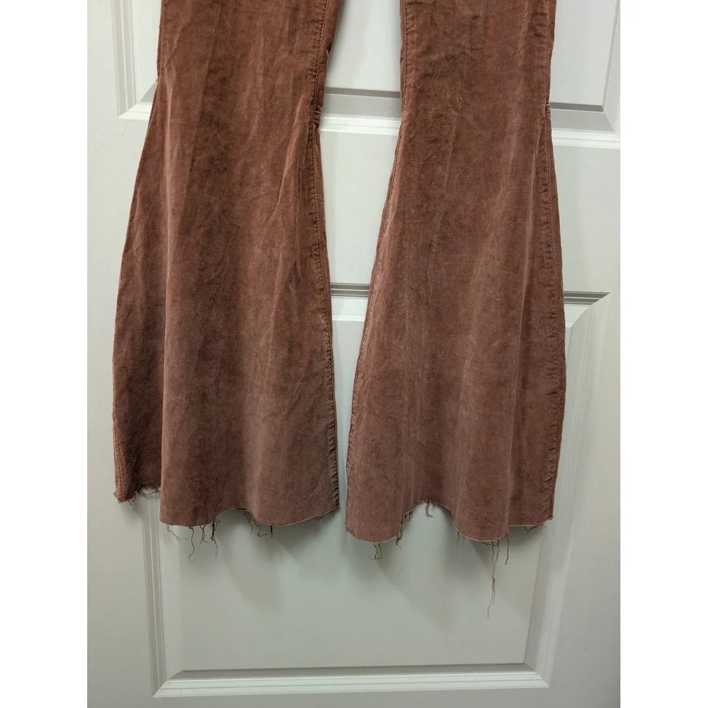Free People Just Float On Flare Corduroy Pants Boho Retro Festival Fall Sz 27
